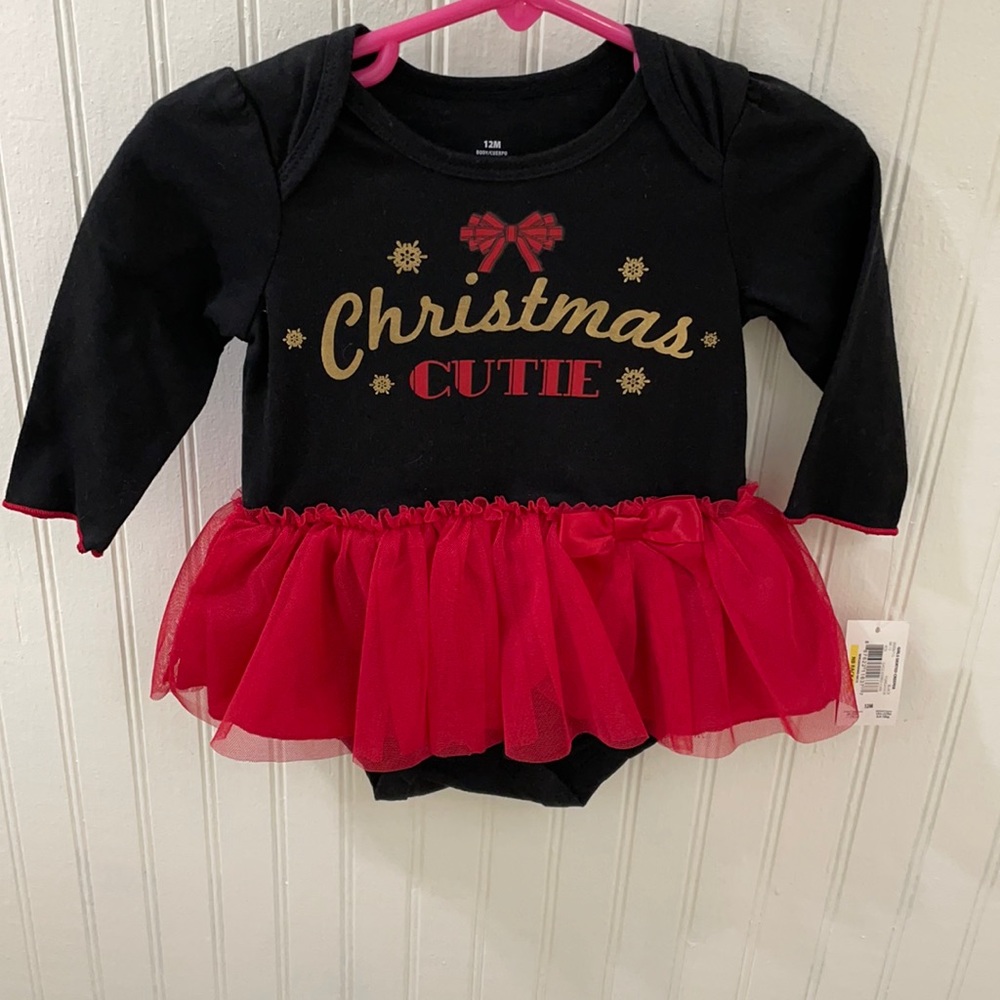 NWT Girls Size 12 Months 12M Christmas Dress